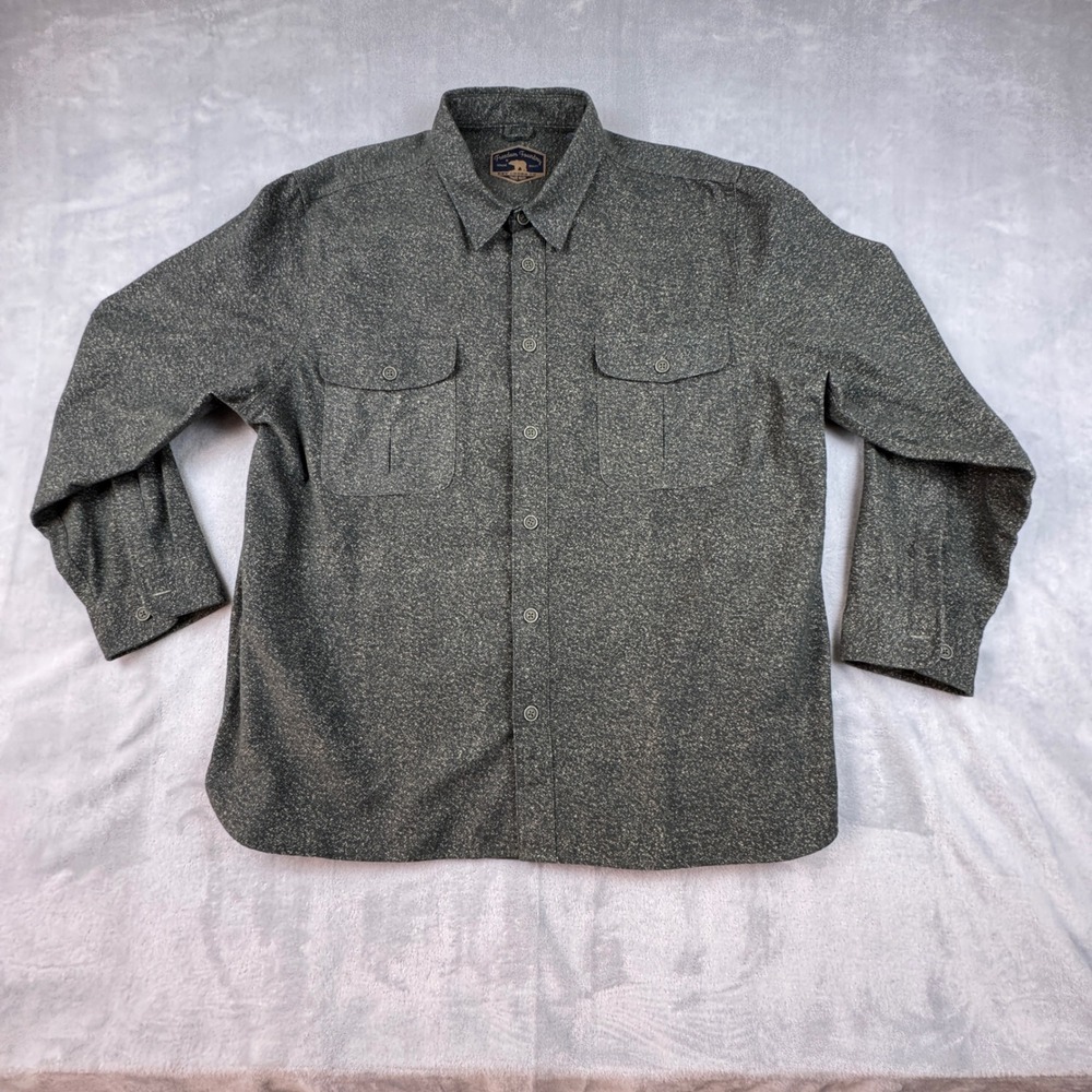 Freedom Foundry Mens Long Sleeve Shirt XXL Button Down Pockets Flannel Speckled - Picture 11 of 11